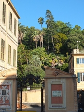 Villa Rocca with a nice park and museum in the center of Chiavari