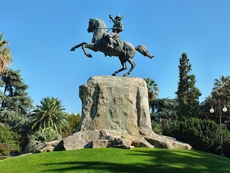 Das Denkmal des Freiheitskämpfers Giuseppe Garibaldi in La Spezia