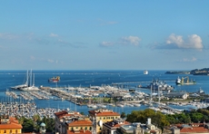 Blick auf den Hafen von La Spezia