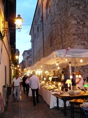 Ein typischer Markt in Ligurien