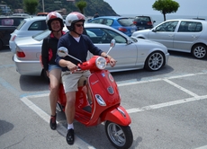 Ready to go for the next stage of the Vespa tour!