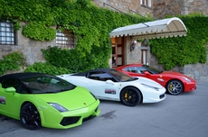 Roadsters in the colours of the Italian flag