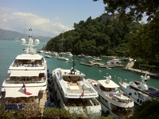 Yachten und Boote in Portofino