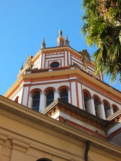 The cupola of the impressive basilica in Rapallo 