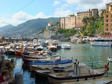 Camogli at the Ligurian riviera in Italy